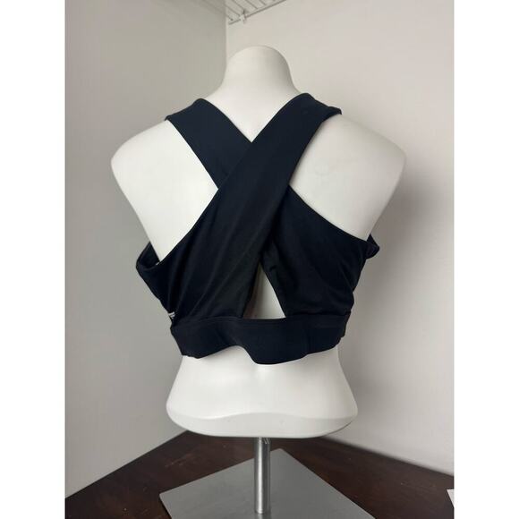 Fabletics Sports Bra w/Twist Front Black 2X NWOT - Picture 3 of 7